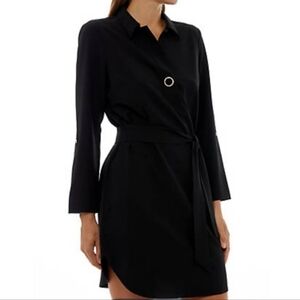 Spense Lenox Crepe Tunic Shirt Dress Business Casual Office Wear XL